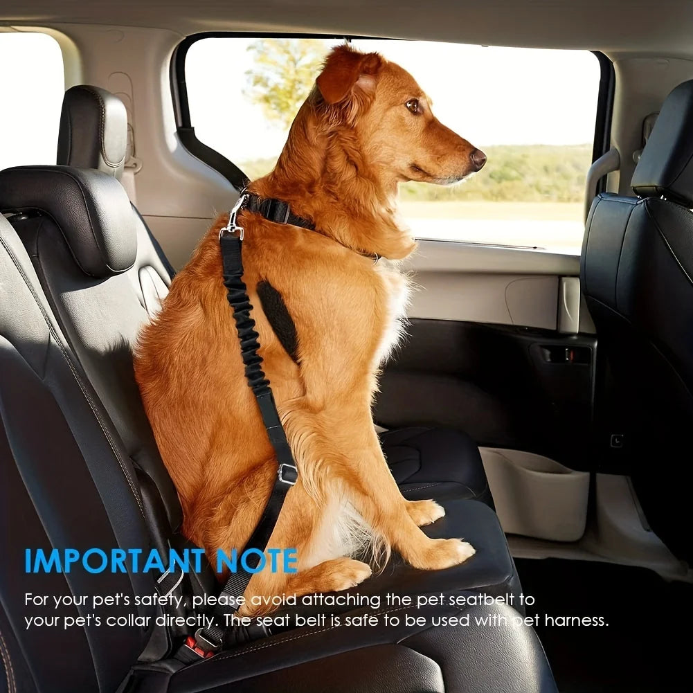 Adjustable Dog Car Seat Belt & Harness Clip