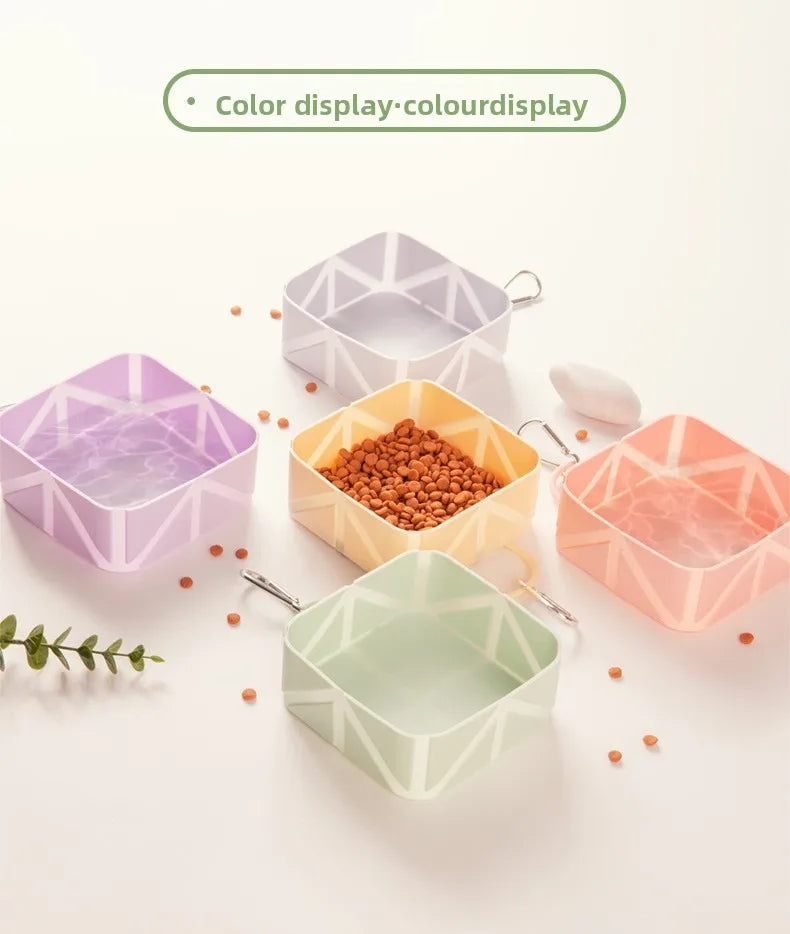 Collapsible Silicone Dog Travel Bowl — Portable & Foldable, 2-Pack