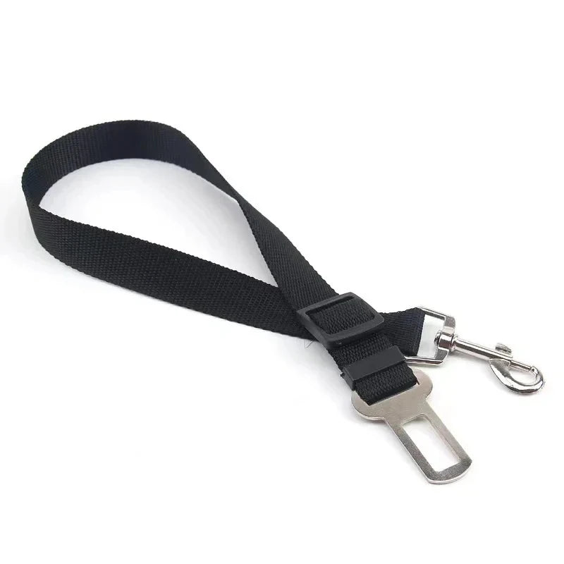 Retractable Dog Car Seat Belt — Adjustable Safety Harness Leash for Car Travel