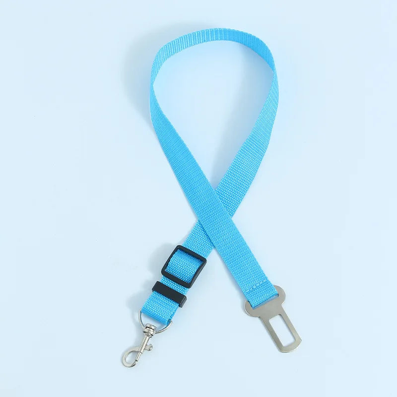 Retractable Dog Car Seat Belt — Adjustable Safety Harness Leash for Car Travel