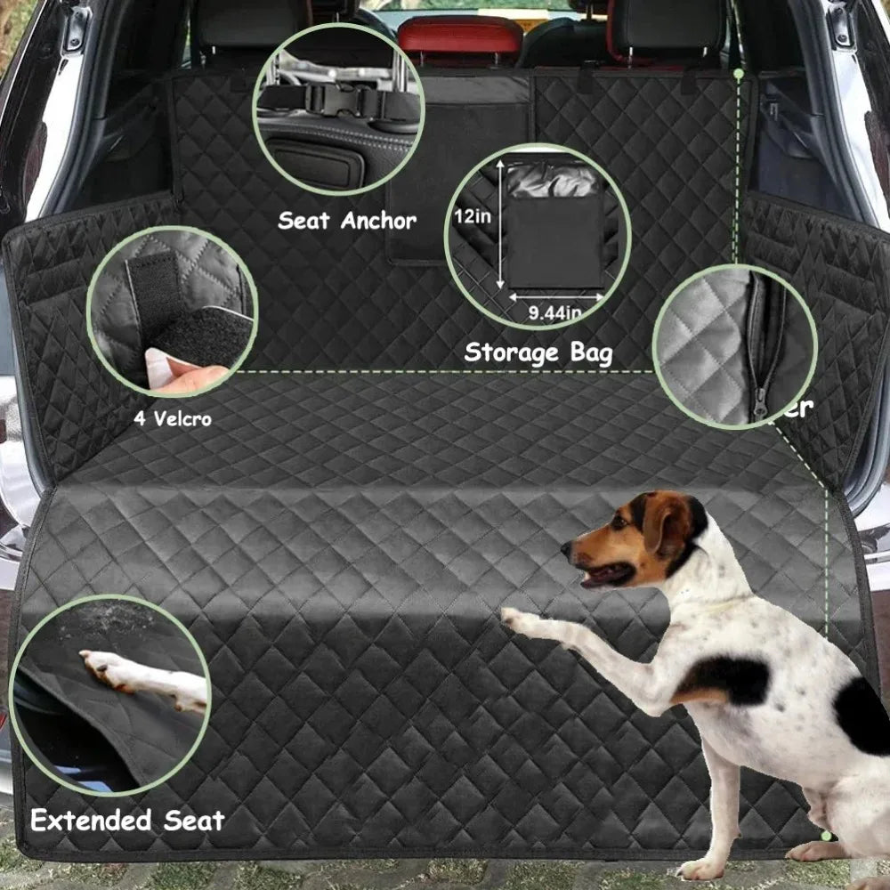 Waterproof Dog Car Hammock Carrier — Back Seat Protector for Cars & SUVs
