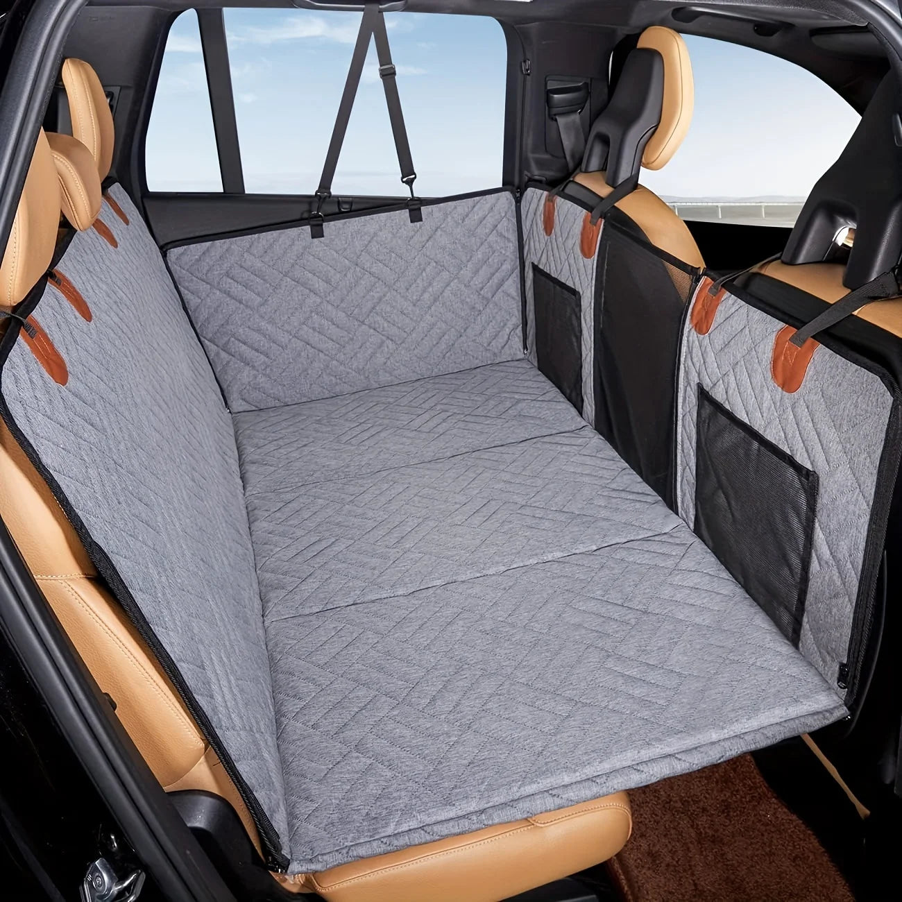 Durable Dog Car Hammock Seat Cover — Waterproof Scratch-Proof Easy Install