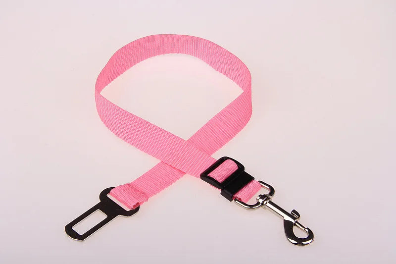 Universal Dog & Cat Car Safety Buckle Clip — Adjustable Nylon, 9 Sizes