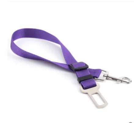 Universal Dog & Cat Car Safety Buckle Clip — Adjustable Nylon, 9 Sizes