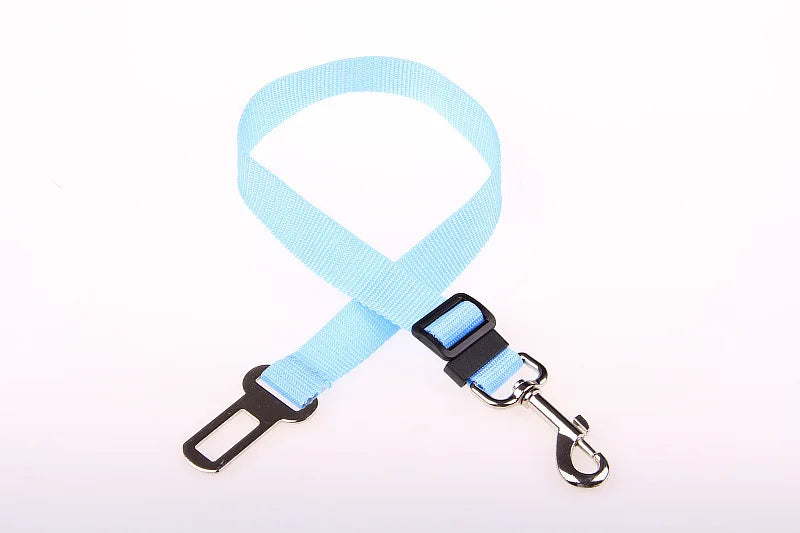 Universal Dog & Cat Car Safety Buckle Clip — Adjustable Nylon, 9 Sizes