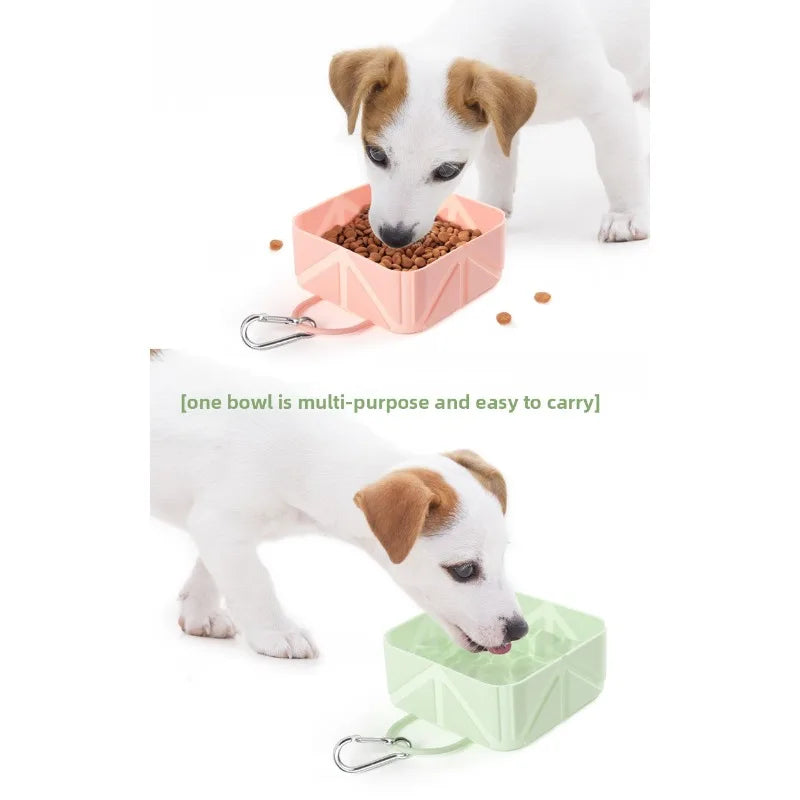 Collapsible Silicone Dog Travel Bowl — Portable & Foldable, 2-Pack