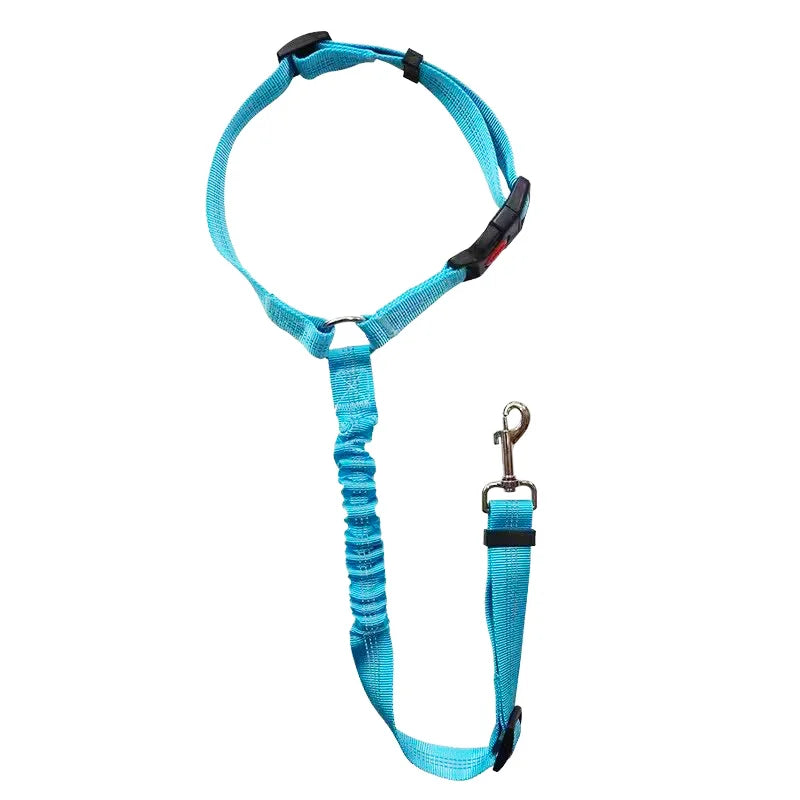 Telescopic Dog Car Seat Belt — Anti-Burst Shock-Absorbing Safety Strap