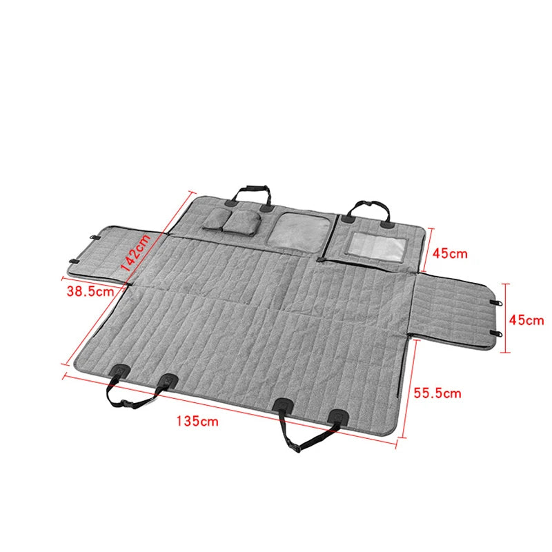 Large Dog Car Seat Hammock — Waterproof Anti-Slip Travel Protector Mat