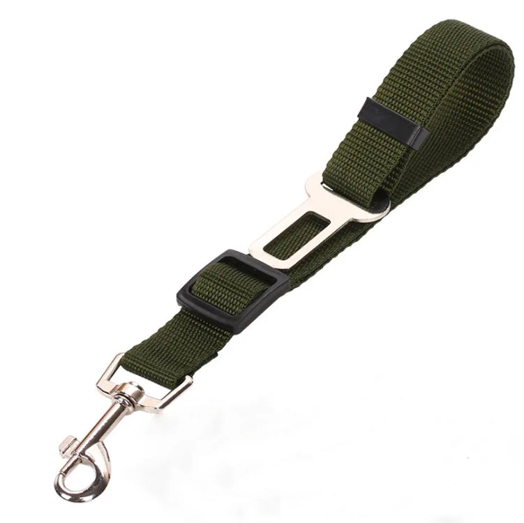 Premium Dog & Cat Car Safety Belt — Reflective Adjustable Traction Collar