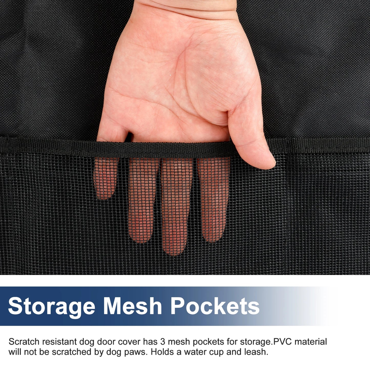 Dog Car Door Protector 2-Pack — 600D Oxford Washable with Pocket