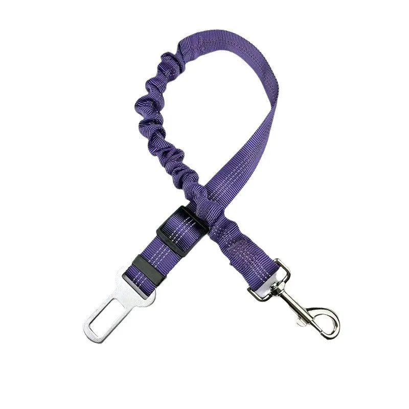 Premium Dog & Cat Car Safety Belt — Reflective Adjustable Traction Collar