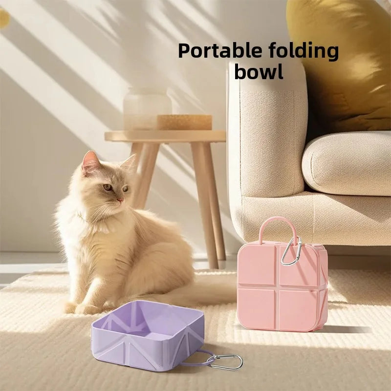Collapsible Silicone Dog Travel Bowl — Portable & Foldable, 2-Pack