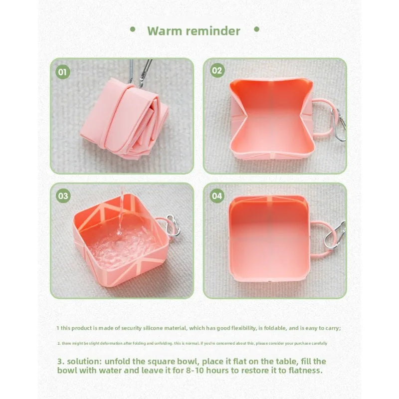 Collapsible Silicone Dog Travel Bowl — Portable & Foldable, 2-Pack