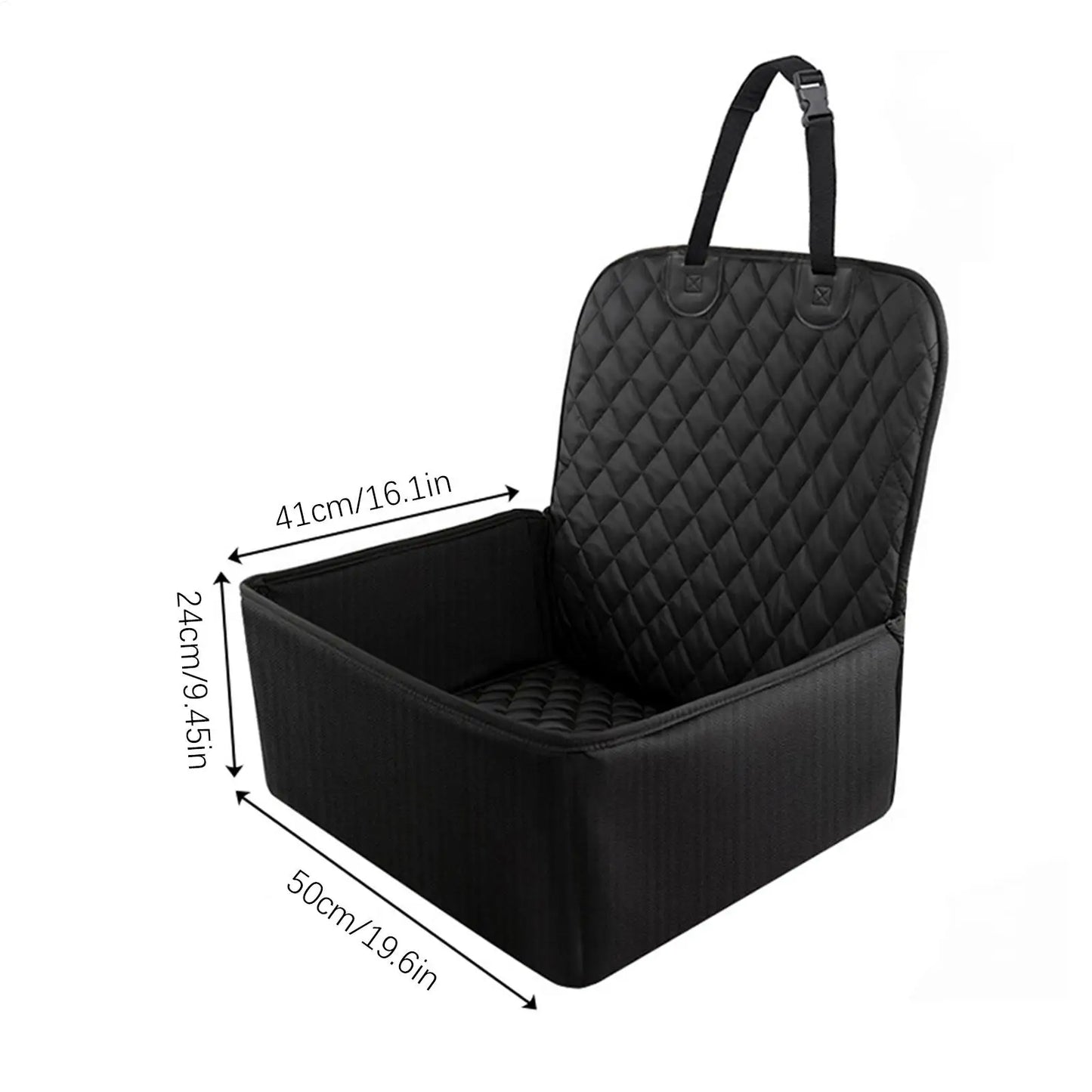 SUV Dog Booster Car Seat — Waterproof Carseat Cushion Carrier for Large Dogs