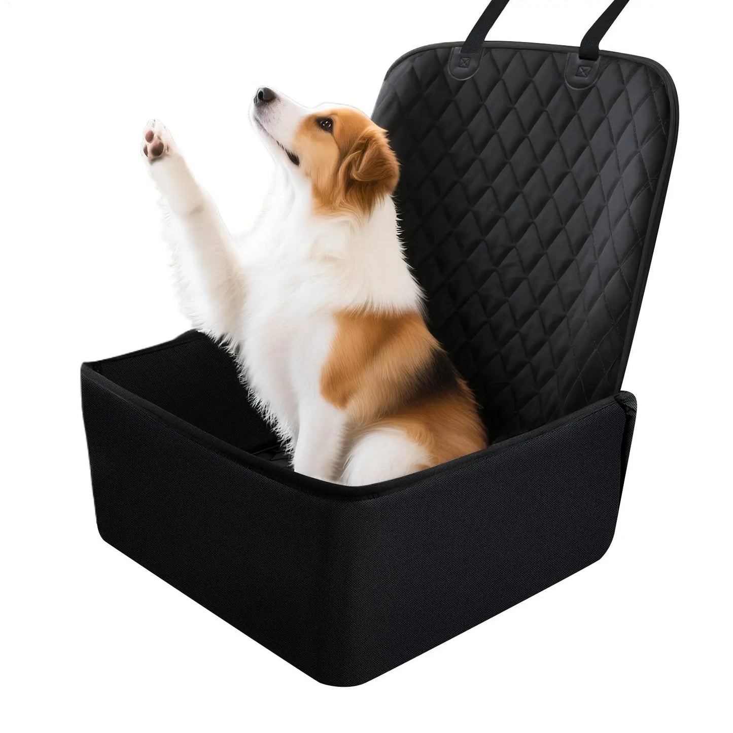 SUV Dog Booster Car Seat — Waterproof Carseat Cushion Carrier for Large Dogs
