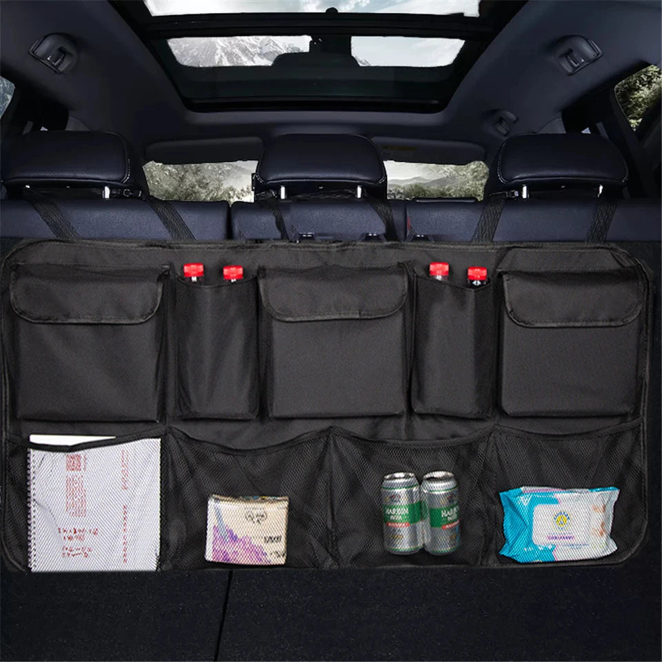 Car Trunk & Backseat Multi-Pocket Storage Organizer — High-Capacity Oxford