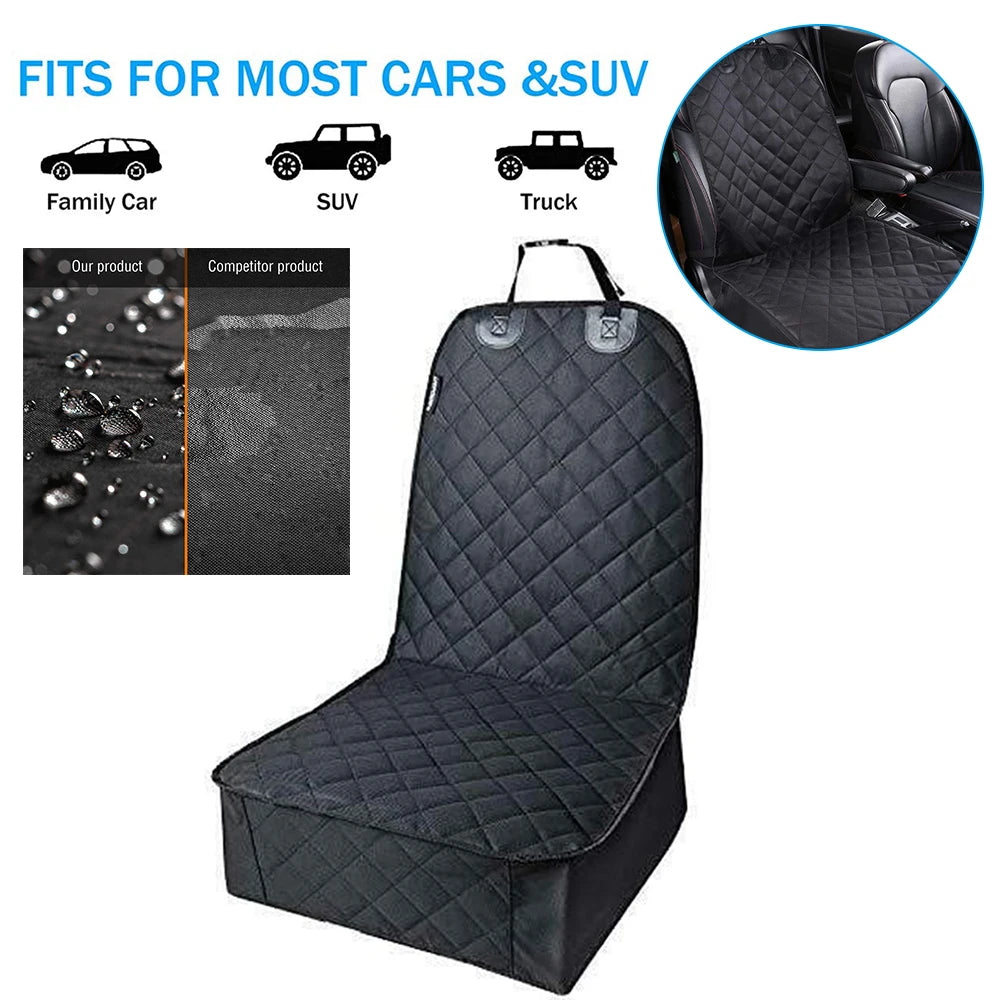 Waterproof Dog Front Seat Cover — Universal Fit for Cars, Trucks & SUVs