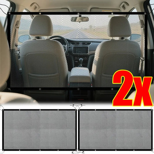 Universal Dog Car Safety Barrier Mesh Net — ISOFIX Compatible for SUVs