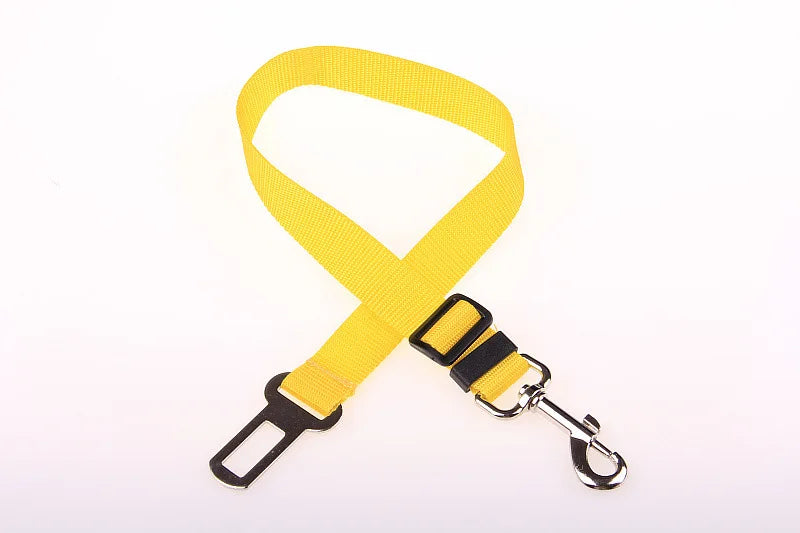Universal Dog & Cat Car Safety Buckle Clip — Adjustable Nylon, 9 Sizes
