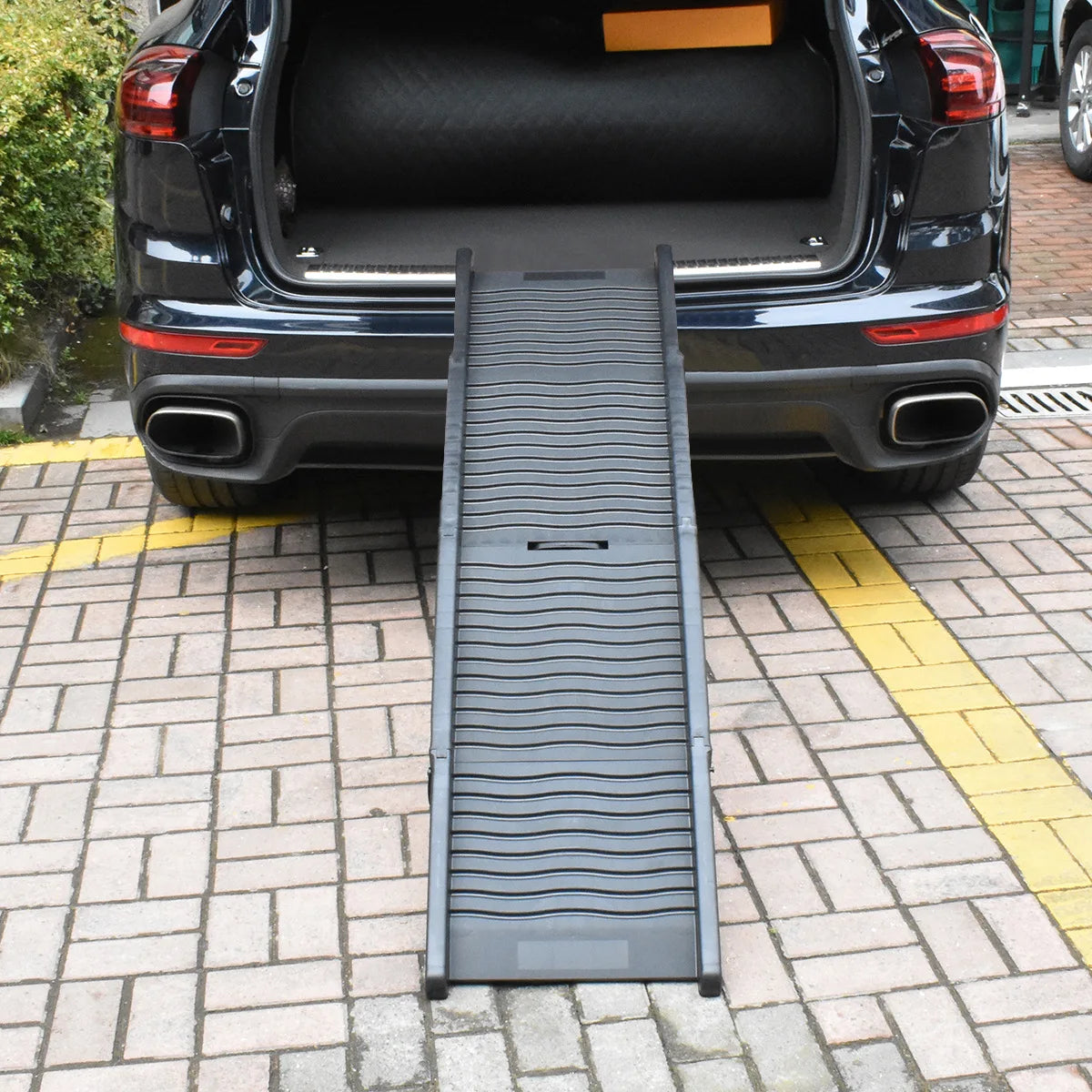 Folding Pet Car Steps with Non-Slip Surface — Dog Climbing Ladder for Large Dogs