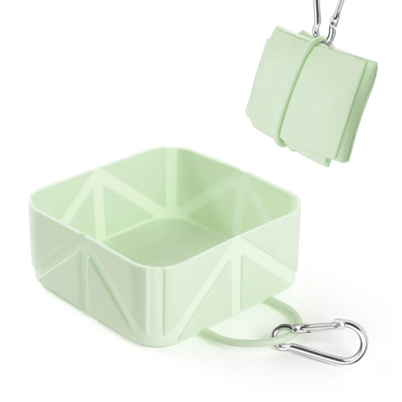 Collapsible Silicone Dog Travel Bowl — Portable & Foldable, 2-Pack