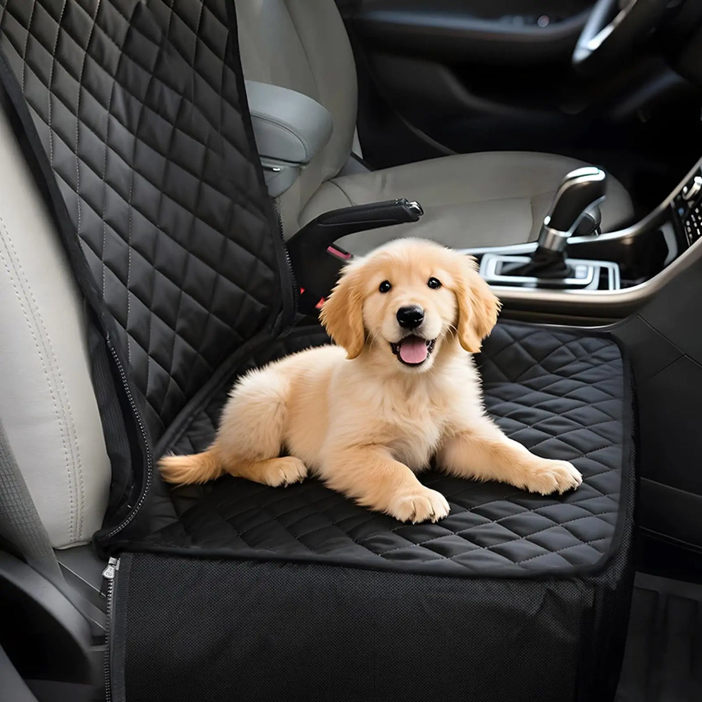 SUV Dog Booster Car Seat — Waterproof Carseat Cushion Carrier for Large Dogs