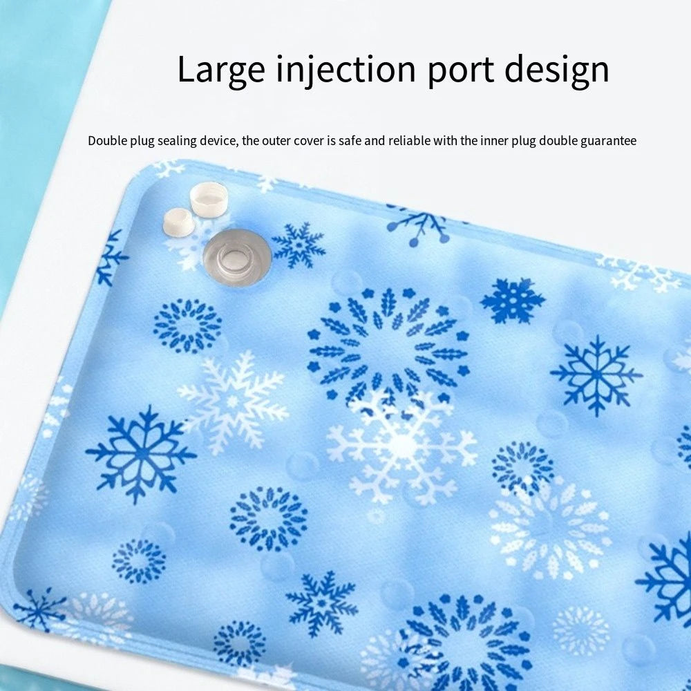 Self-Cooling Pet Mat with Water Gel — Ice Pad for Dogs & Cats, S to XL
