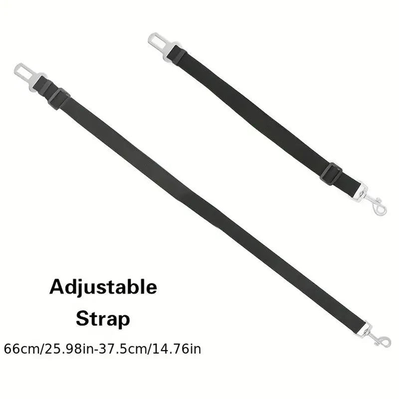 Premium Dog & Cat Car Safety Belt — Reflective Adjustable Traction Collar