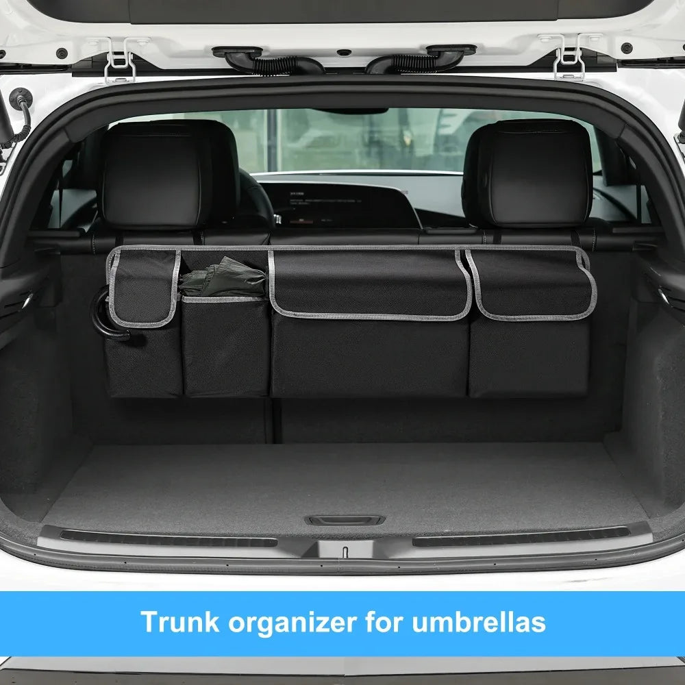 SUV Backseat Trunk Organizer — Durable Multi-Pocket Hanging Storage Bag
