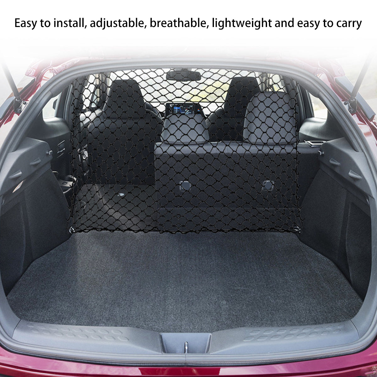 Foldable Dog Car Barrier Net — Elastic Durable Safety Fence with Hooks 2024